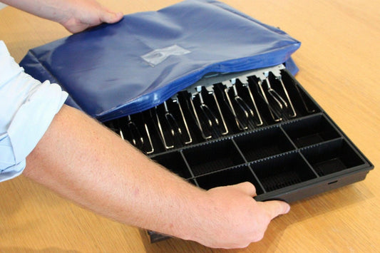 Avansa A3 Gusset Till Security Bag 46x36√ó10cm (Security Seal) - Blue