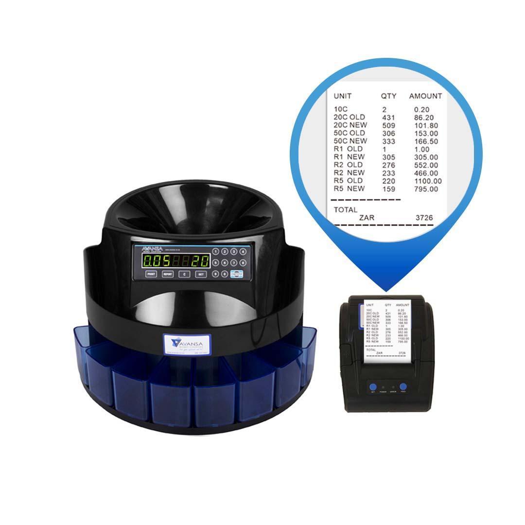Coin Counting Machine Printer - Avansa SuperCoin 1100 - Retail Gear