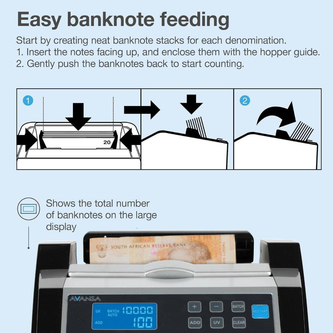 Money Counter - Avansa LightCount 2100 - Retail Gear