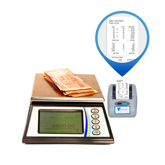 Money Counting Scale - Avansa Note&Coin 4800 - Retail Gear