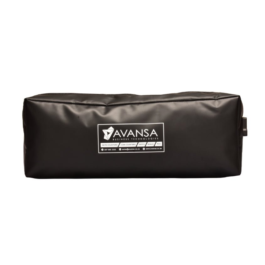 Avansa Flip Top Cash Drawer Security Bag (with security seal) - Black - Retail Gear