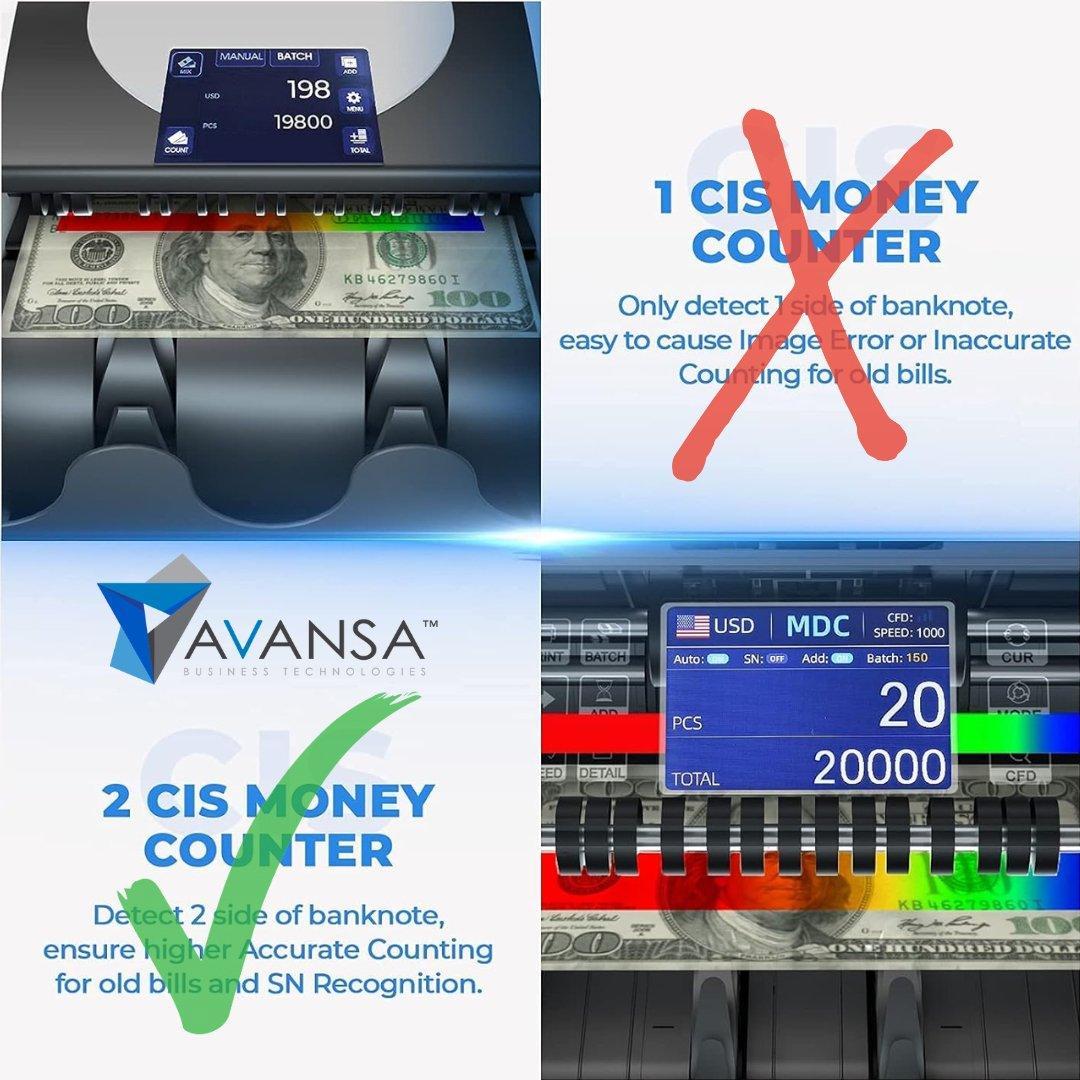 Mixed Note Counter - Avansa MixCount 2825