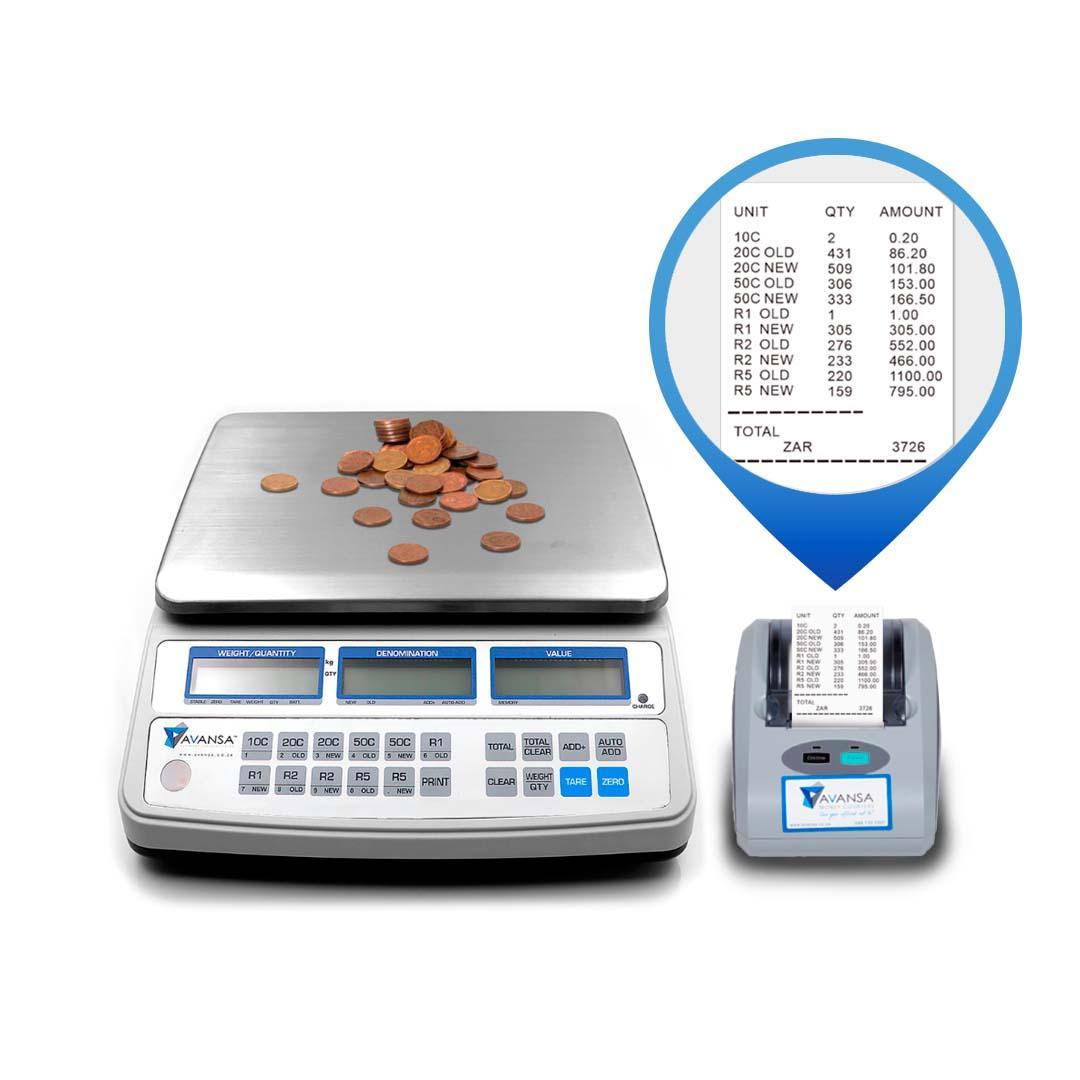 Coin Counting Scale - Avansa BulkCoin Scale 4650 - Retail Gear