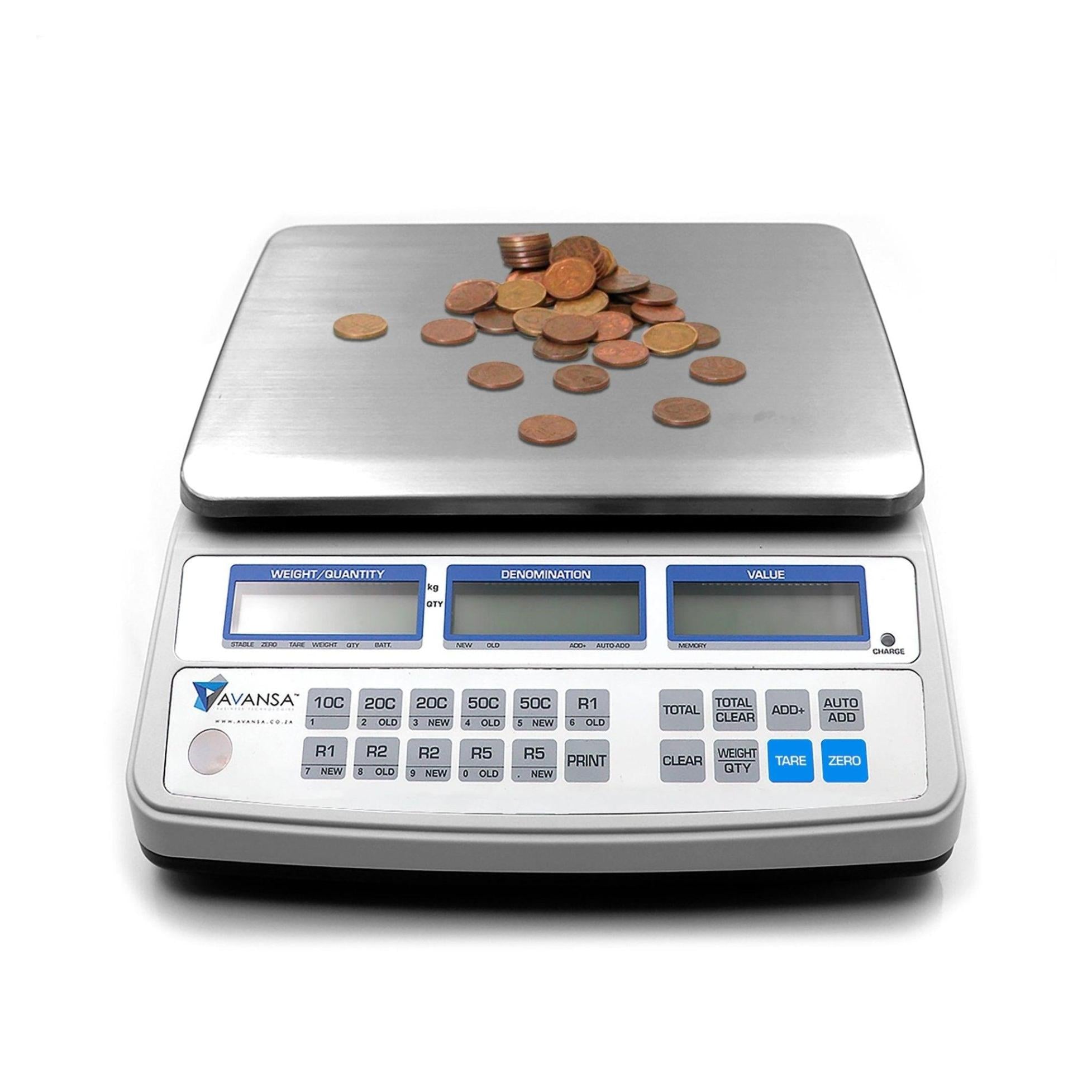 Coin Counting Scale - Avansa BulkCoin Scale 4650 - Retail Gear